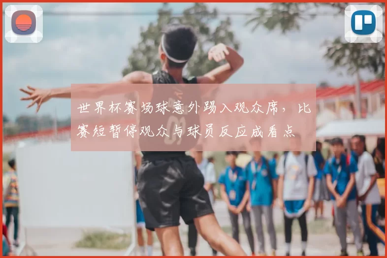 世界杯赛场球意外踢入观众席，比赛短暂停观众与球员反应成看点